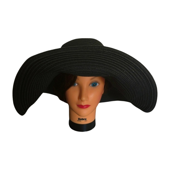 Sun N Sand Women's Oversized Dark Grey Floppy Sun Hat One Size - Picture 2 of 9